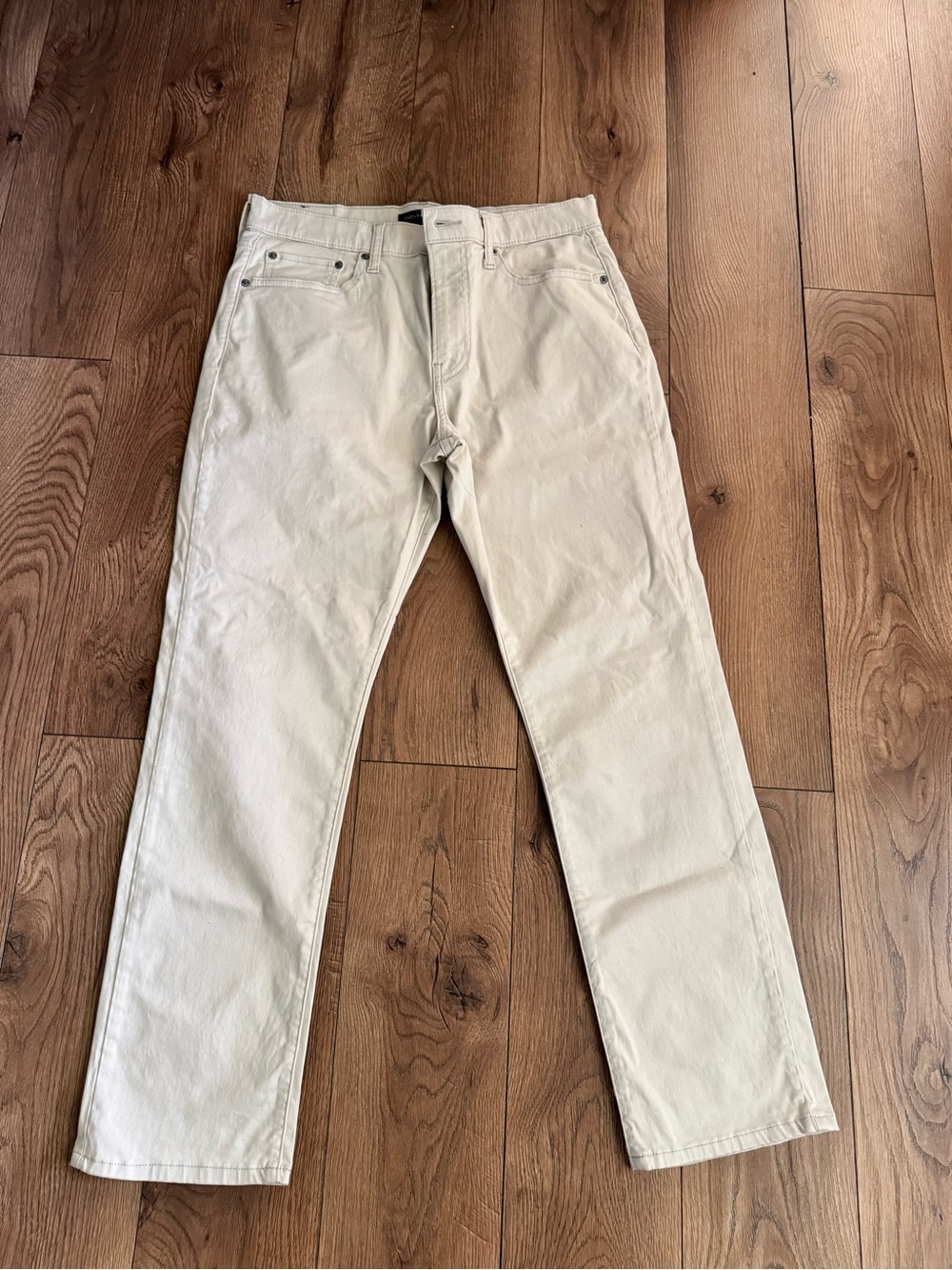 Lucky Brand Men's Cream Straight Jeans